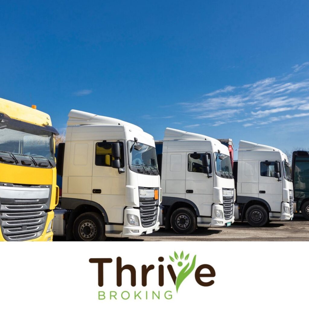 trucks above thrive broking logo